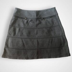 ATHLETA‎ Strata Ponte Gray Knit Skirt Small | EUC